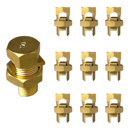 Conector Elétrico Split Bolt 50mm com 10 Unidades