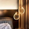 Lustre Luminaria Pendente Lua Cristal Bolhas Led Iluminaçao Casa Quarto Sala Estar Cozinha Casa Loja - 3