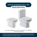 Ver imagem 4 de Tampa de Vaso Dama Senso Branco para bacia Roca