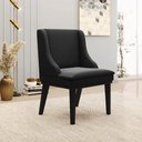 Ver imagem 2 de Kit 6 Cadeiras Decorativas Sala de Jantar Base Fixa de Madeira Firenze Suede Preto G19 - Gran Belo