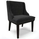Ver mais imagens de Kit 6 Cadeiras Decorativas Sala de Jantar Base Fixa de Madeira Firenze Suede Preto G19 - Gran Belo