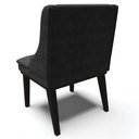 Ver imagem 6 de Kit 6 Cadeiras Decorativas Sala de Jantar Base Fixa de Madeira Firenze Suede Preto G19 - Gran Belo