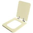 Ver imagem 2 de Assento Sanitário Poliester com Amortecedor Square Bone (bege Claro) para Vaso Incepa