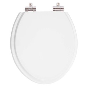 Assento Sanitário Poliester com Amortecedor Azalea Branco para Vaso Celite