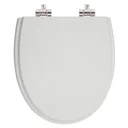 Ver imagem 1 de Assento Sanitário Poliester com Amortecedor Eros Cinza Platina para Vaso Incepa