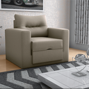 Ver imagem 1 de Sofá-Cama Porto 1 Lugar Suede Cappuccino 93x183cm para Ambiente Compacto e Quarto