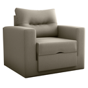 Ver imagem 4 de Sofá-Cama Porto 1 Lugar Suede Cappuccino 93x183cm para Ambiente Compacto e Quarto