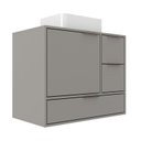 Ver imagem 1 de Gabinete para Banheiro 801 100% MDF BP Prime Yescasa Cinza/Cimento