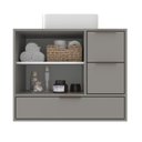 Ver imagem 3 de Gabinete para Banheiro 801 100% Mdf Bp Prime Yescasa