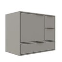 Ver imagem 1 de Gabinete para Banheiro 801 Prime Yescasa Cimento/Cimento