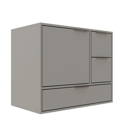 Gabinete para Banheiro 801 Prime Yescasa Cimento/Cimento