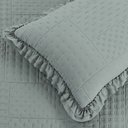 Ver imagem 1 de Colcha Babado Queen Fluffy 3pçs Cinza