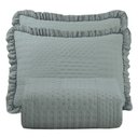 Ver imagem 2 de Colcha Babado Queen Fluffy 3pçs Cinza