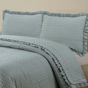 Ver imagem 3 de Colcha Babado Queen Fluffy 3pçs Cinza