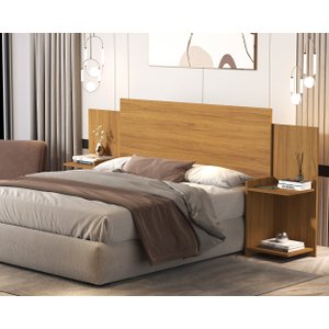 Cabeceira Regulável Áustria Versátil 100% Mdf Várias Cores: Nature