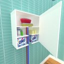 Ver imagem 1 de Prateleira Armario Suspenso Lavanderia Multiuso Estante Parede Nicho Branco Cozinha