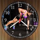 Ver imagem 3 de Relógio De Parede Fitness Academias Pilates Musculação Ginástica Quartz