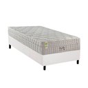 Ver imagem 1 de Conjunto Box Solteiro: Colchão Molas Anjos Ensacadas Masterpocket King Best New Clean + Base Crc