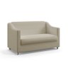 Kit Poltrona Namoradeira e 2 Poltronas Alya Courino Bege Aradecor - 2