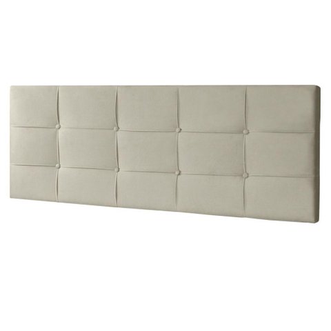 Cabeceira Painel King 1,95m Roma Suede Bege