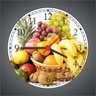 Relógio De Parede Frutas Restaurantes Cozinha Gourmet Quartz Decorar - 1