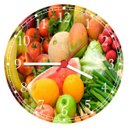 Ver imagem 1 de Relógio De Parede Frutas Verduras Restaurantes Cozinha Gourmet Quartz Decorar
