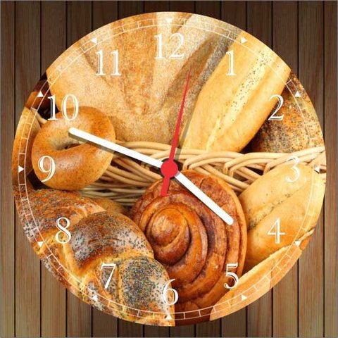 Relógio De Parede Cafeterias Padarias Bolos Tortas Café Gourmet Decorações