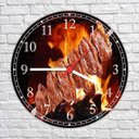Ver imagem 2 de Relógio De Parede Carne Assada Churrasco Churrascaria Restaurantes Food Gourmet Quartz
