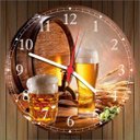 Ver imagem 2 de Relógio De Parede Cerveja Chop Bebidas Bar Churrasqueiras Gourmet Quartz Decorar