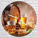 Ver imagem 3 de Relógio De Parede Cerveja Chop Bebidas Bar Churrasqueiras Gourmet Quartz Decorar