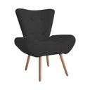 Ver imagem 1 de Poltrona Decorativa Bella - Preto