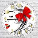Ver imagem 3 de Relógio De Parede Salão De Beleza Cabeleleira Manicure Moda Maquiagem Fashion Hair Decorações