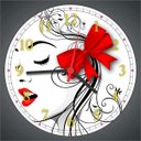 Ver imagem 1 de Relógio De Parede Salão De Beleza Cabeleleira Manicure Moda Maquiagem Fashion Hair Decorações