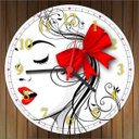 Ver imagem 2 de Relógio De Parede Salão De Beleza Cabeleleira Manicure Moda Maquiagem Fashion Hair Decorações