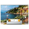 Papel De Parede Cidade Itália Lago Casas 3D Ncd213 3M² - 1