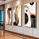 Ver imagem 2 de Quadro Decorativo Trio Abstrato Elegância