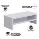 Ver imagem 4 de Kit 02 Suportes Stand Para Monitores Mesa Escritório Home Office Lap L03 Branco - Lyam Decor