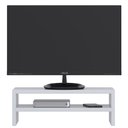 Ver imagem 7 de Kit 02 Suportes Stand Para Monitores Mesa Escritório Home Office Lap L03 Branco - Lyam Decor