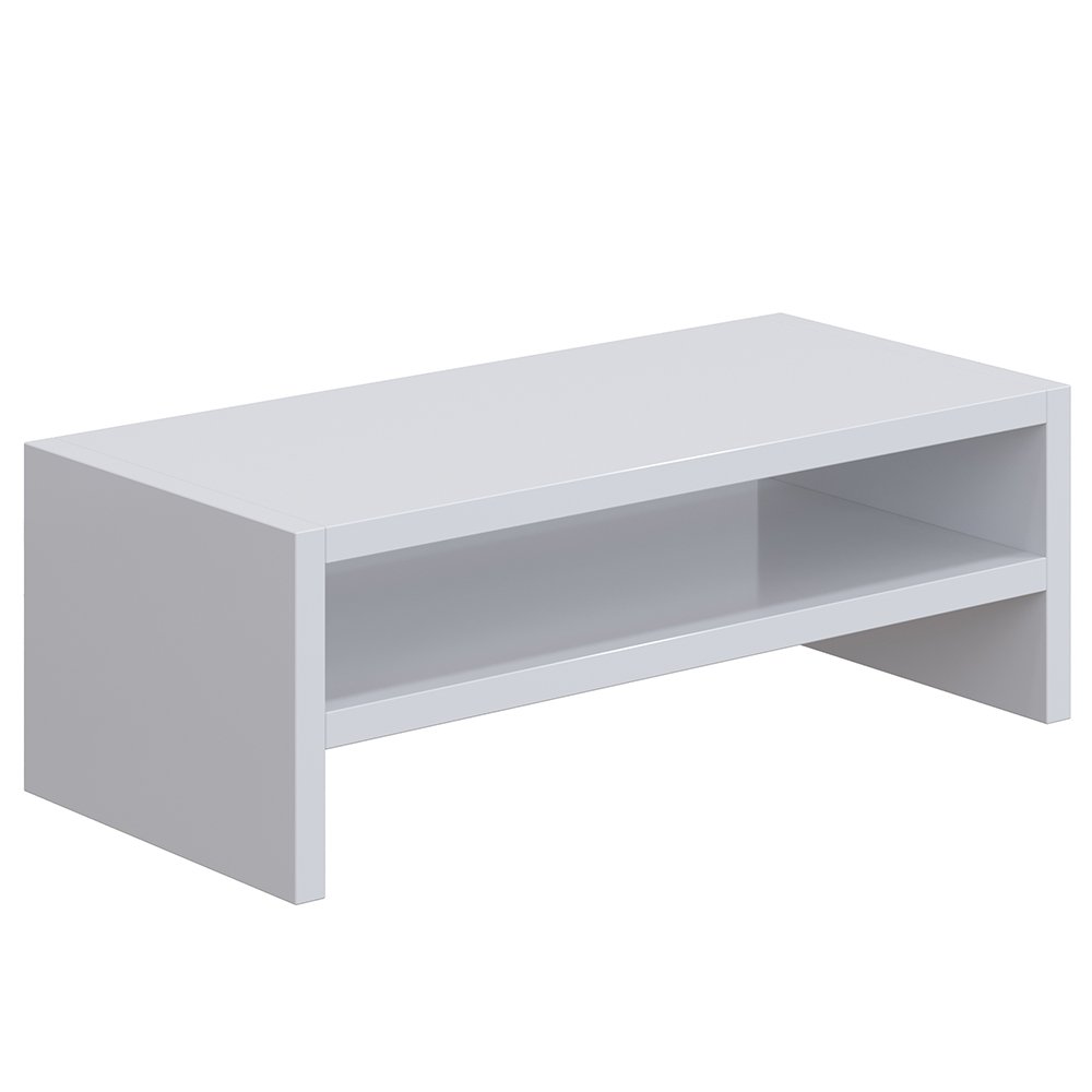 Kit 02 Suportes Stand Para Monitores Mesa Escritório Home Office Lap L03 Branco - Lyam Decor - 6