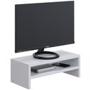 Ver imagem 3 de Kit 02 Suportes Stand Para Monitores Mesa Escritório Home Office Lap L03 Branco - Lyam Decor