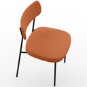 Ver imagem 7 de Cadeira Decorativa Estofada para Sala de Jantar Melina L02 Tecido Terracota - Lyam Decor