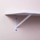 Ver imagem 3 de Prateleira Branca 40 X 20cm Com Suporte Mao Francesa