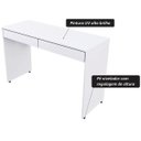 Ver imagem 6 de Penteadeira Camarim Escrivaninha com 02 Gavetas Lunna 120 Cm Branco - Lyam Decor