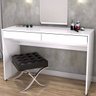 Penteadeira Camarim Escrivaninha com 02 Gavetas Lunna 120 cm Branco - Lyam Decor - 2