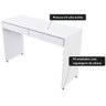 Penteadeira Camarim Escrivaninha com 02 Gavetas Lunna 120 cm Branco - Lyam Decor - 6