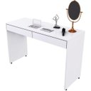 Ver imagem 5 de Penteadeira Camarim Escrivaninha com 02 Gavetas Lunna 120 Cm Branco - Lyam Decor