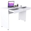 Ver imagem 1 de Penteadeira Camarim Escrivaninha com 02 Gavetas Lunna 120 Cm Branco - Lyam Decor