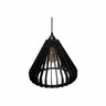 Lustre Pendente em Madeira - Tent - Preto - 2