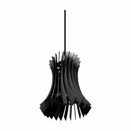 Lustre Pendente em Madeira - Wind Vane - Preto - 2