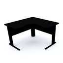 Ver imagem 1 de MESA EM L P/ ESCRITÓRIO 120X120 PANDIN MAXXI - PRETO ETP1212